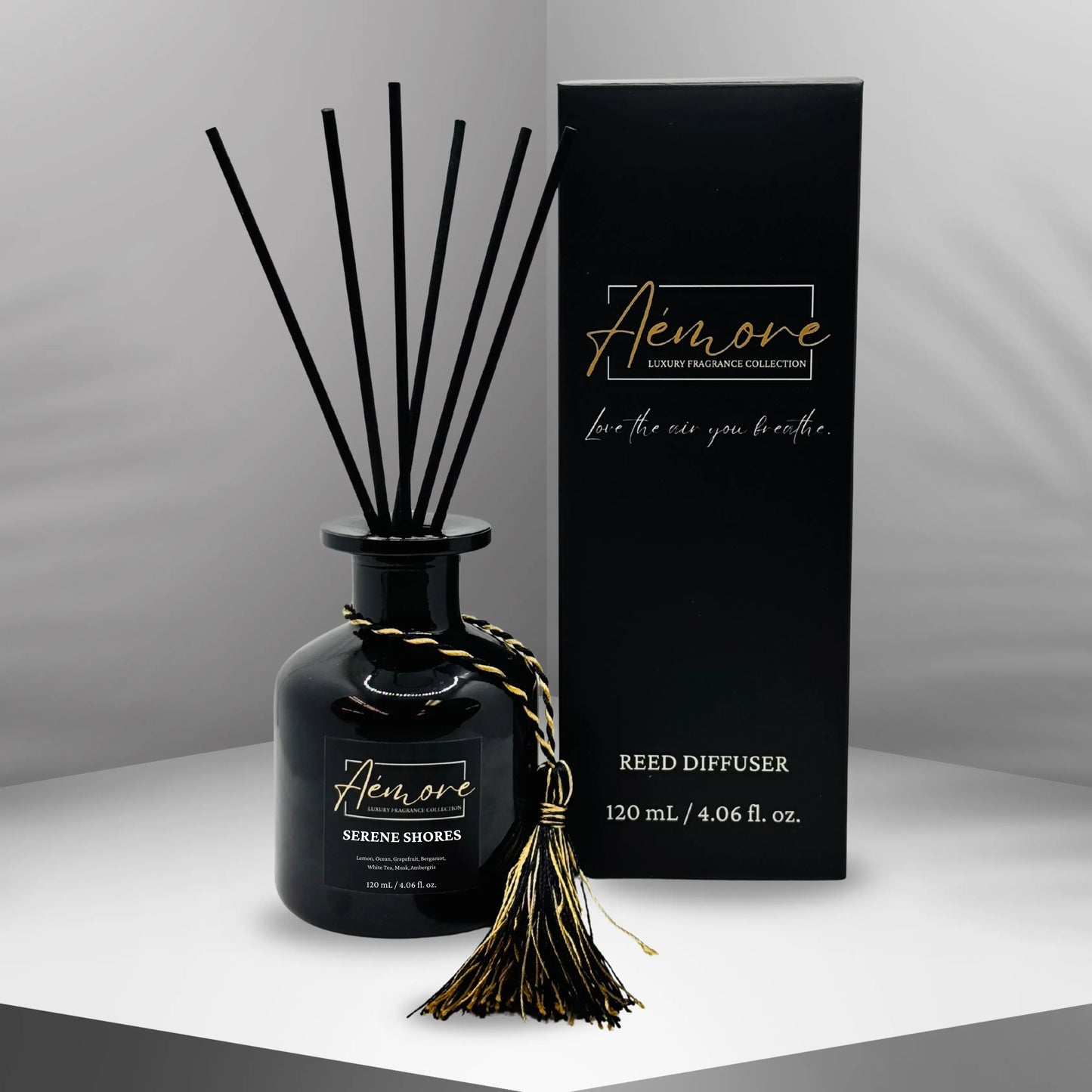 Serene Shores - Reed Diffuser Aémore - Luxury Fragrance Collection