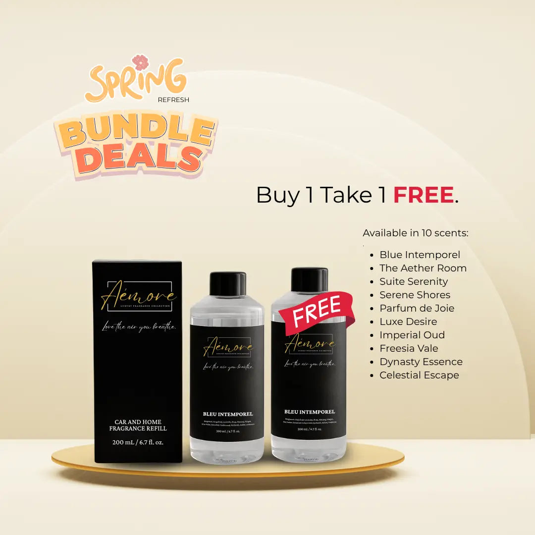 Bundle Deals - BUY 1 TAKE 1 | 200 mL Car and Home Fragrance Refill Aémore - Luxury Fragrance Collection