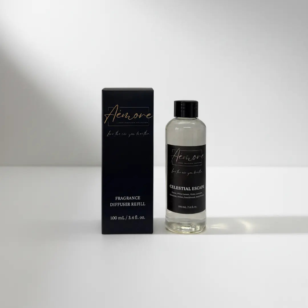 Luxury Oil Fragrance Diffuser Refill | 100 mL | Celestial Escape Aémore - Luxury Fragrance Collection