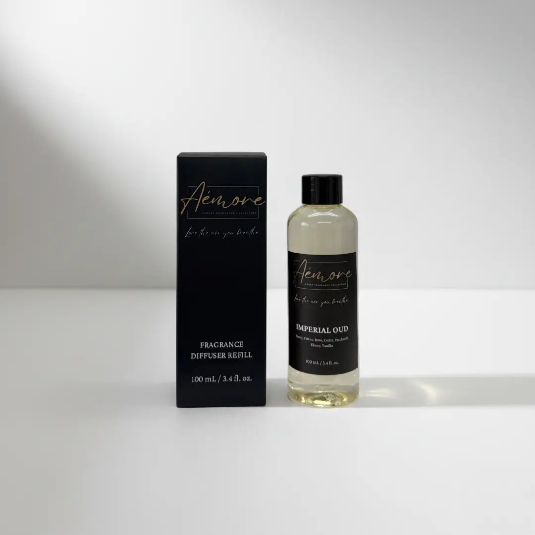 Luxury Oil Fragrance Diffuser Refill | 100 mL | Imperial Oud Aémore - Luxury Fragrance Collection