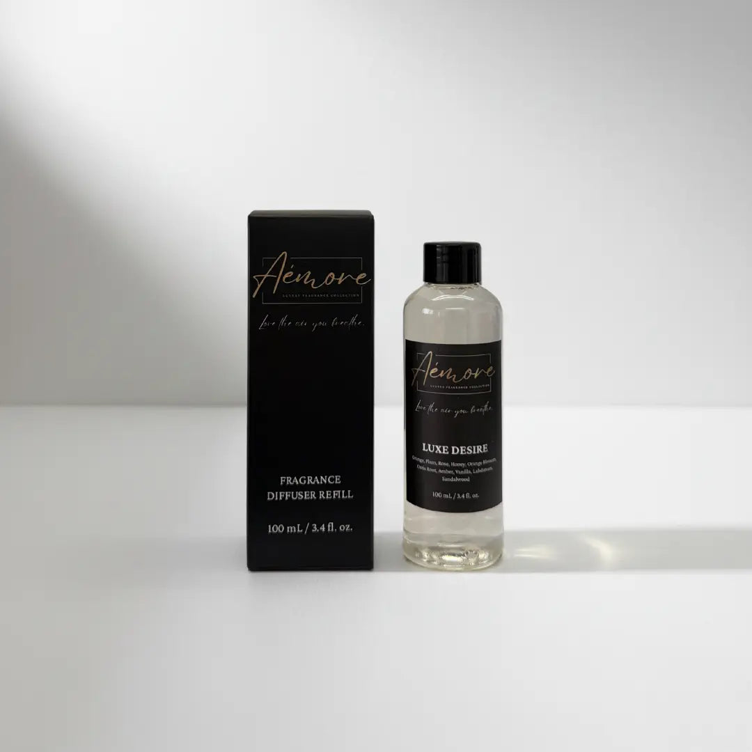 Luxury Oil Fragrance Diffuser Refill | 100 mL | Luxe Desire Aémore - Luxury Fragrance Collection