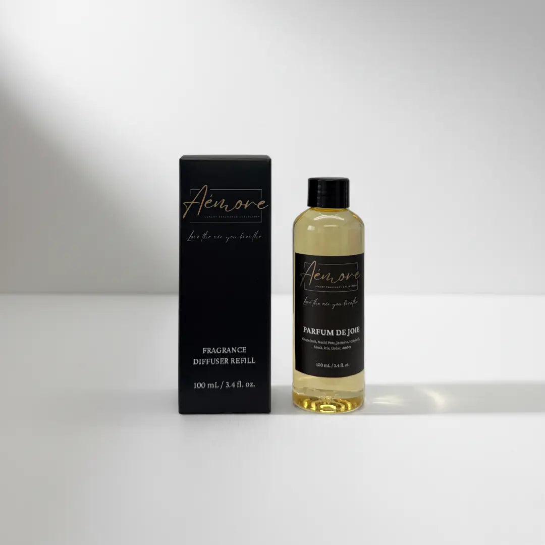 Luxury Oil Fragrance Diffuser Refill | 100 mL | Pafum de Joie Aémore - Luxury Fragrance Collection