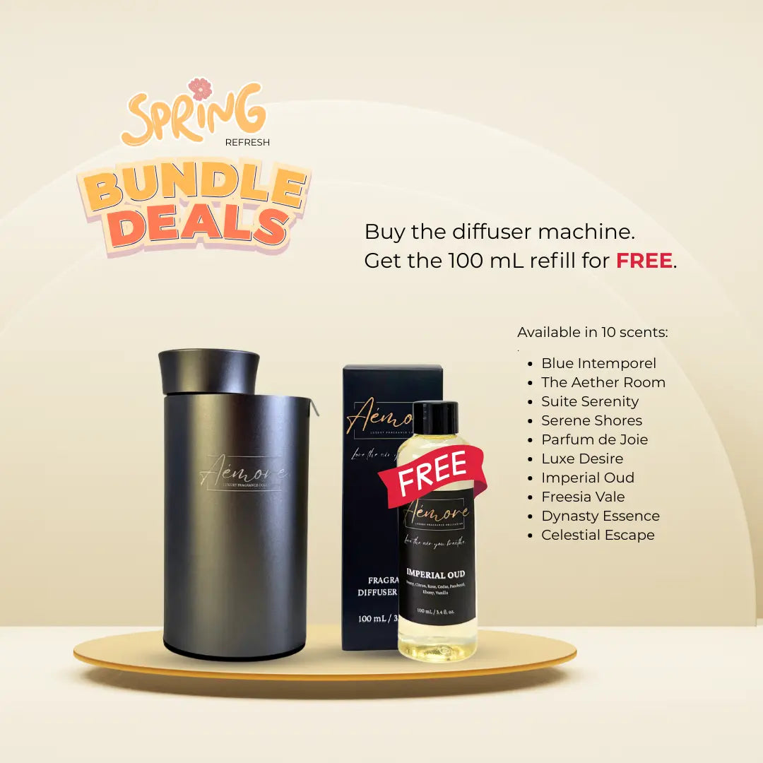 Bundle Deals - Luxury Diffuser Machine + FREE 100 mL Refill