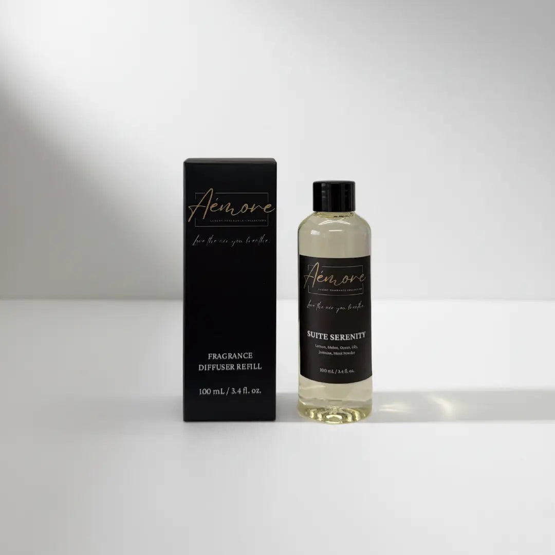 Luxury Oil Fragrance Diffuser Refill | 100 mL | Suite Serenity Aémore - Luxury Fragrance Collection
