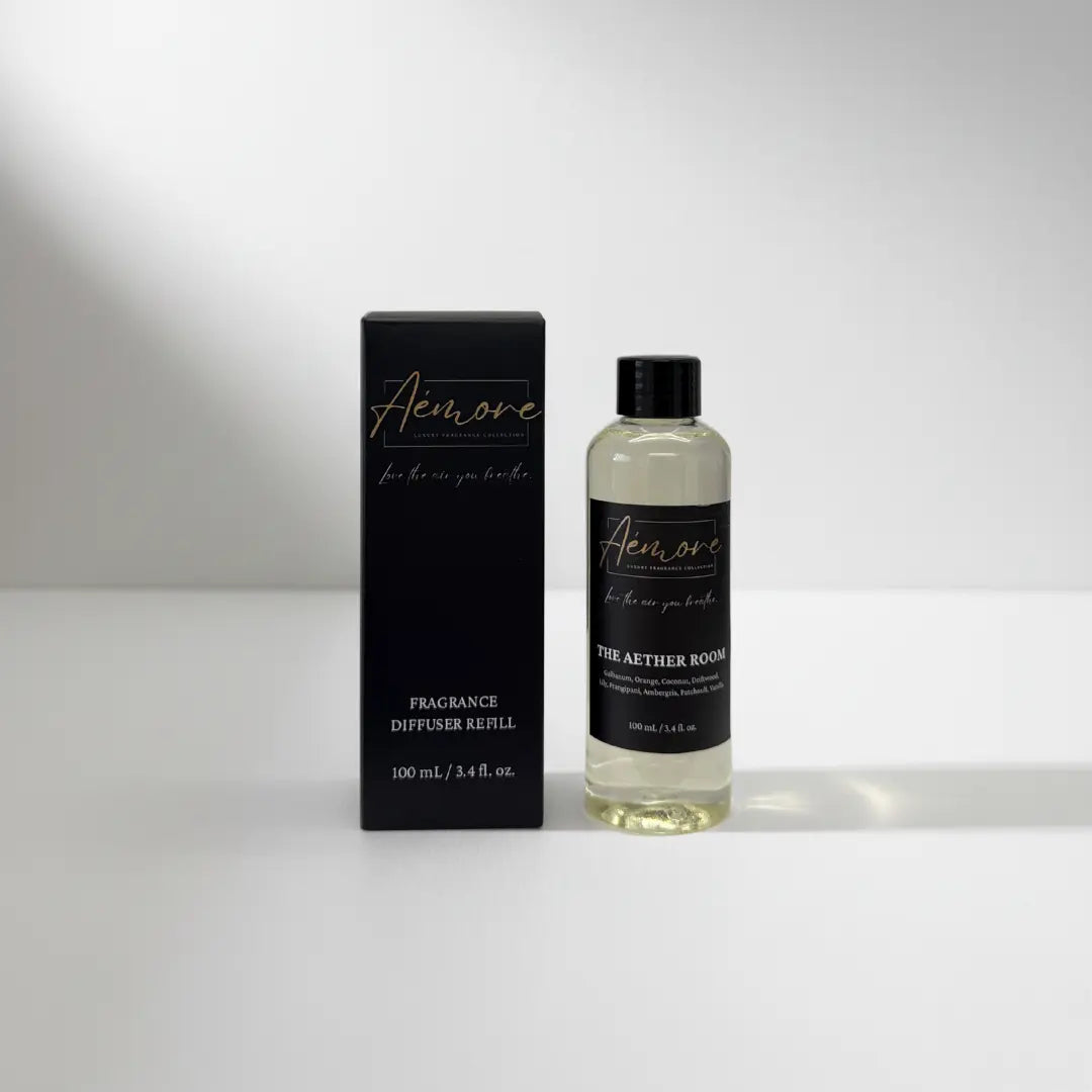 Luxury Oil Fragrance Diffuser Refill | 100 mL | The Aether Room Aémore - Luxury Fragrance Collection